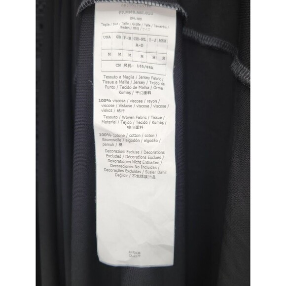 New Max Mara Studio Gelosia Maxi Dress Eyelet Crochet/Jersey Knit Black Medium - Picture 4 of 4